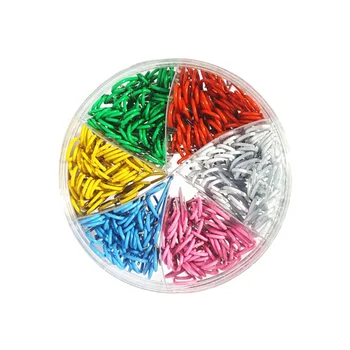 

600pcs of One Box Colored Paper Clips Metal Paperclips Household Office Supplies Durable Paper Clamp for Home Office School (600