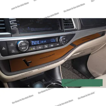 

lsrtw2017 leather car dashboard slot cup mat for toyota highlander 2013 2014 2015 2016 2017 2018 2019 pad carpet accessories