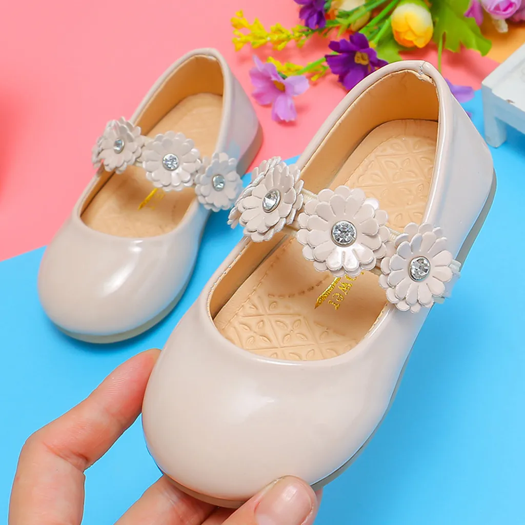 Children Shoes Girl Fashional Princess Soild Bowknot Dance Anti-slip Toddler High-quality Casual Shoes for Baby girl 1 year old