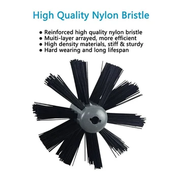 

Chimney Cleaner Cleaning Brush Rod Kit Fireplace Cleaning Brushes Set Home Rotary Sweep System Tools