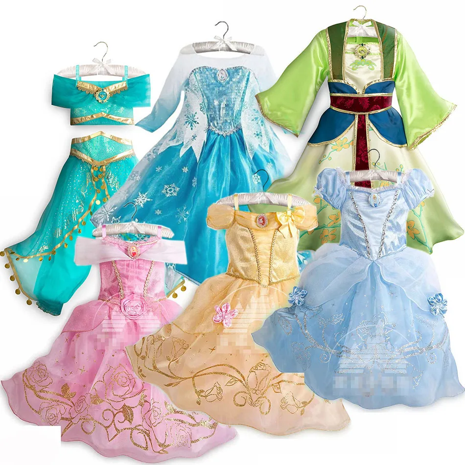 Buy Costume Kids Belle Dress-Up Unicorn Evil-Queen Girls Sleeping-Beauty Snow-White Anna YypdOkJ9o