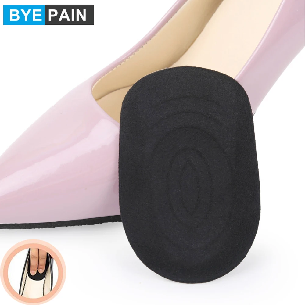 3Pair Soft Silicone Gel Insoles for Heel Spurs Pain Foot Cushion Women Foot Massager Care Half Heel Insole Pad Shock Absorbing rockbros bicycle grip mtb silicone handlebar grip anti skid shock absorbing soft bike grip ultralight red