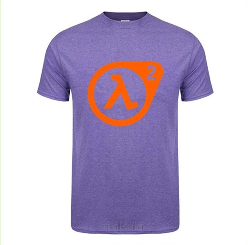 2020 Повседневная модная футболка homme с логотипом Half Life Мужская хлопковая принтом