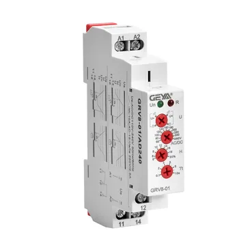 

Single Phase Voltage Relay Selection Over or Under Voltage Protection Monitoring Relay 10A 12V 48V 110V 240V GEYA GRV8