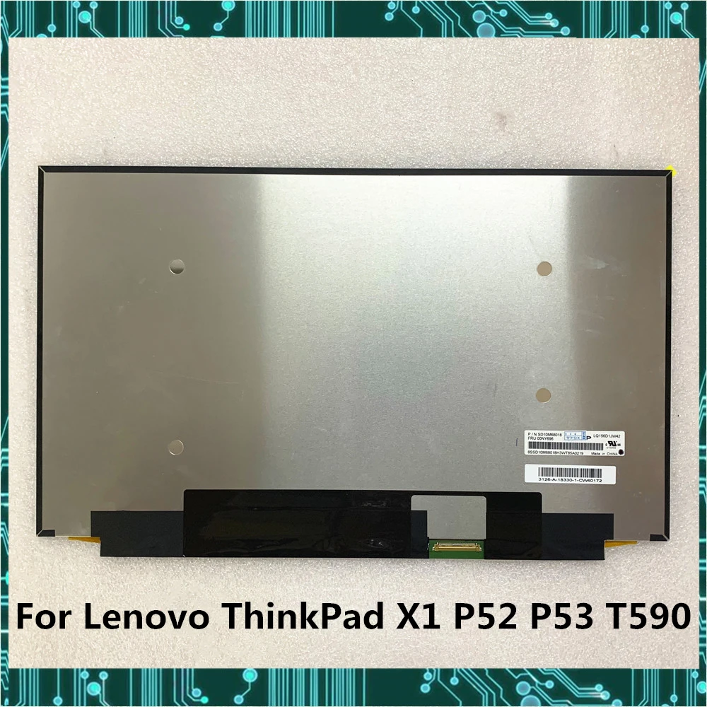 ЖК светодиодный экран для Lenovo ThinkPad X1 P52 P52S P53 P53s T590 LQ156D1JW42 B156ZAN03.2 4K 3840*2160 EDP 40