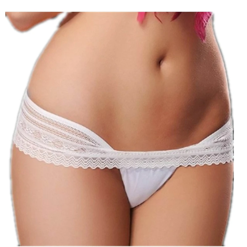 Кружевное женское белье сексуальное Белое Stringi Искусственная кожа Прямая