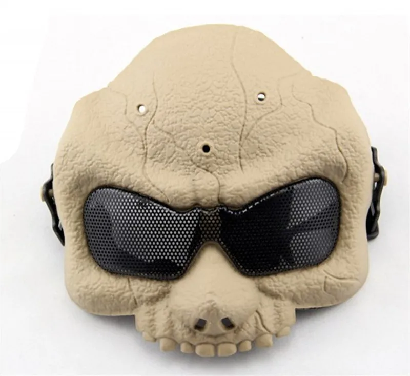 Airsoft Metal Mesh Half Face Tactical Mask Skull Shooting Hunting Wargame Paintball Accessories Military Army Masks