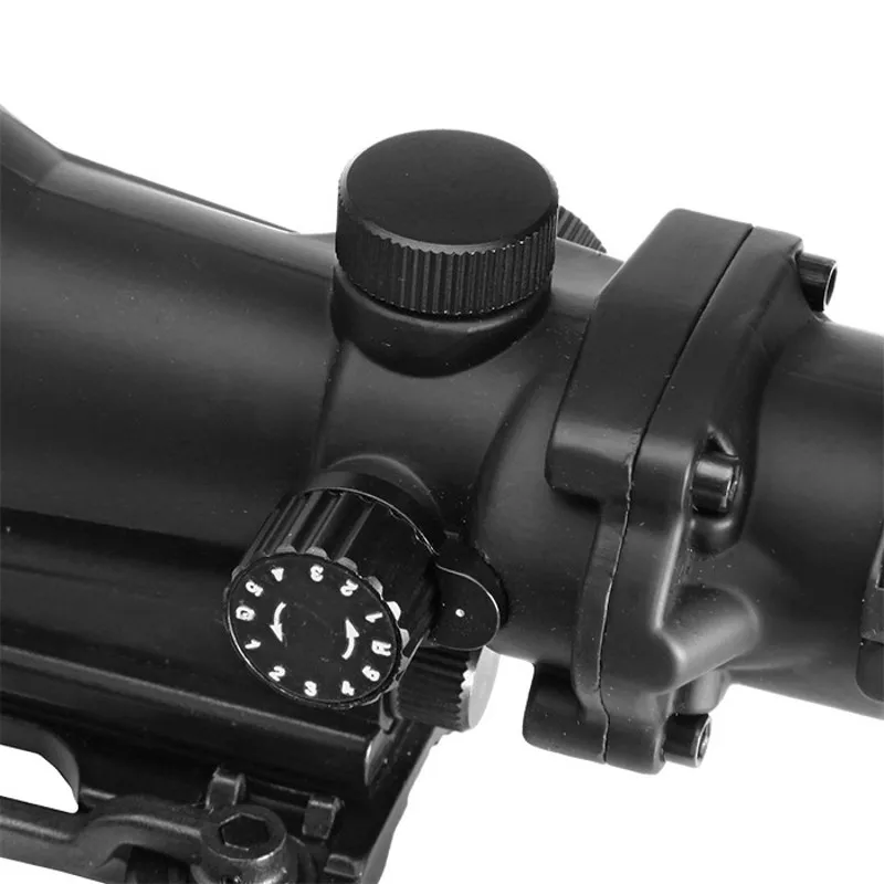 AIM охотничьи прицелы ACOG 4X32 Красный точка зрения оптический воздушный ружейный оптический прицел для винтовки тактический страйкбол Reddot прицел AO5319