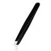 Hair Removal Tweezers Stainless Steel Eyebrow Tweezers Pink Slanted Black Tip Point Face Harmless Makeup Beauty Tool 6