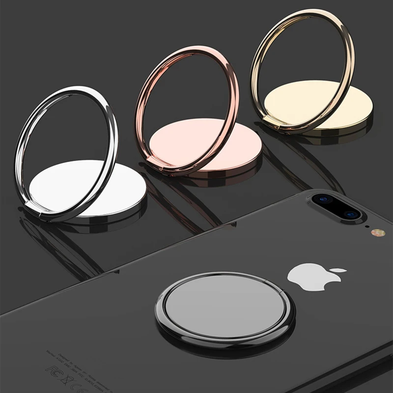 Car Holder Magnetic Car Stand Accessories Metal Mobile Phone Socket Holder Universal 360 Degree Rotation Finger 3