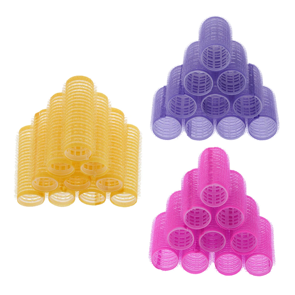 30x Hair Roller Curling Curls Self Grip Hair Rollers Hair Styling Tools