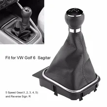 5 Tốc Độ Xe Bánh Răng Chuyển Dịch Núm Gearstick Tem Mạc Khởi Động Bộ Cho VW Golf 6 MK5 MK6 Jetta 2005 2006 2007 2008 2009 2010 2011 2012-2014(China)