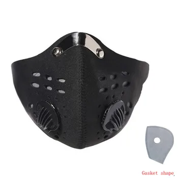 

Cycling Face Maske Dust Maske Bike Active Carbon With Filter Maske Breathing Valves Anti-Pollution Protective Sport Safety Maske