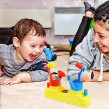 Двойной молоток избитый злодей Настольный прекрасный ABS Защита окружающей среды пластик интеллектуальные детские игры День рождения Рождество игрушки