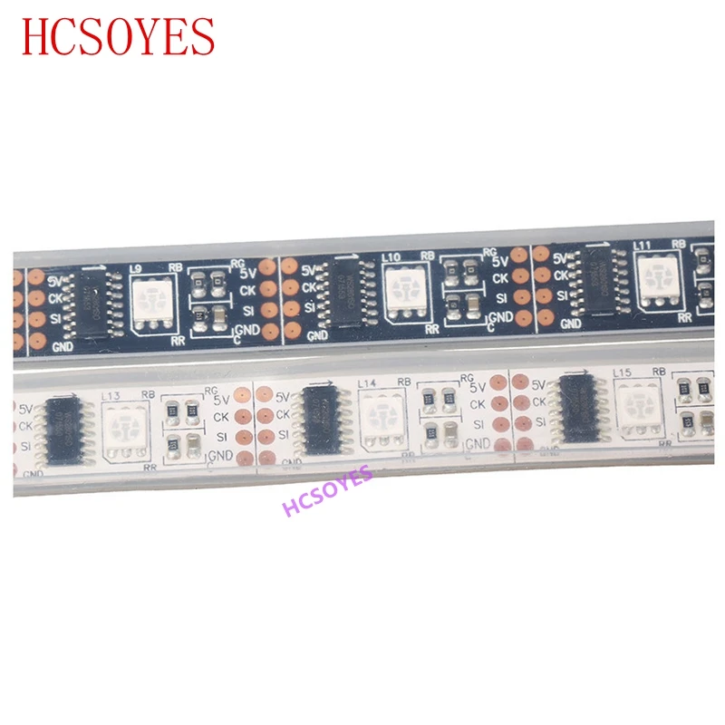 5 м/рулон DC5V ws2801 индивидуально Адресуемая 32 СВЕТОДИОДА/М 5050 RGB лента 12 мм ТВ Led