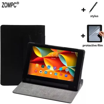 

3in1 Luxury Folio Stand Leather Case Full Protective Cover +1x Film +Stylus For Lenovo Yoga Tab 3 8 YT3-850F 850M 850L 8" Tablet