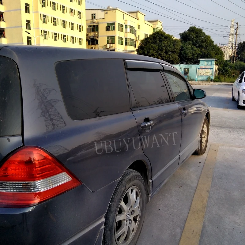 

For Honda odyssey 2005 2006 2007 2008 Plastic Black Window Visor Vent Shades Sun Rain Deflector Guard Auto Accessories 4PCS/SET