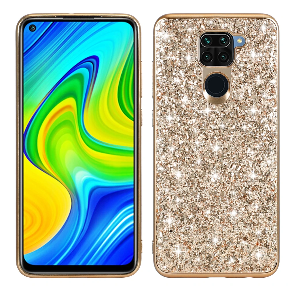 Redmi Note 9 9S Glitter Case for Etui Xiaomi Redmi Note 9 Pro Max Case na Xiomi Note9 S Bling Bling Shiny Luxury Cover Women