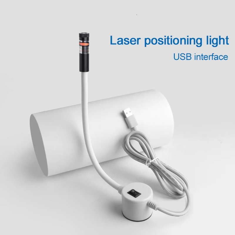

USB laser positioning lamp with magnetic base sewing machine accessories cross/long line garment factory cutting bed laser lamp