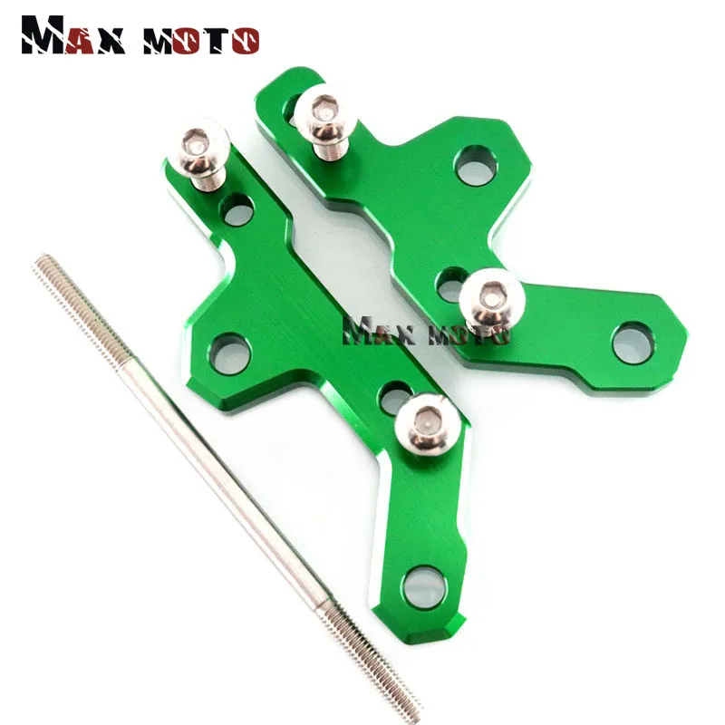 For Kawasaki NINJA 250 300 NINJA250 NINJA300 ZX-300R Z250 Z300 Motorcycle CNC Aluminum Footrests Foot Pegs Rearset - Цвет: Green