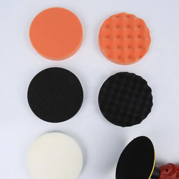

19PCS 4 Inch 80mm Sponge Buff Buffing Polishing Pad Kit Set For Car Polisher R1