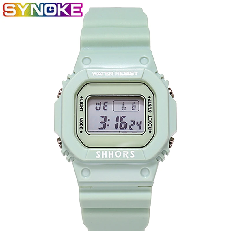 524.37руб. 56% СКИДКА|Женские цифровые часы маття зеленый Модный светодиодный светящийся Женский Электронный наручные часы Календарь Часы Будильник хронограф часы-in Женские часы from Ручные часы on AliExpress 