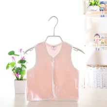 Летний детский жилет из газовой ткани жаккард из чистого хлопка, кардиган для малышей, Жилет без костей, Прошитый хлопковый дышащий жилет для малышей