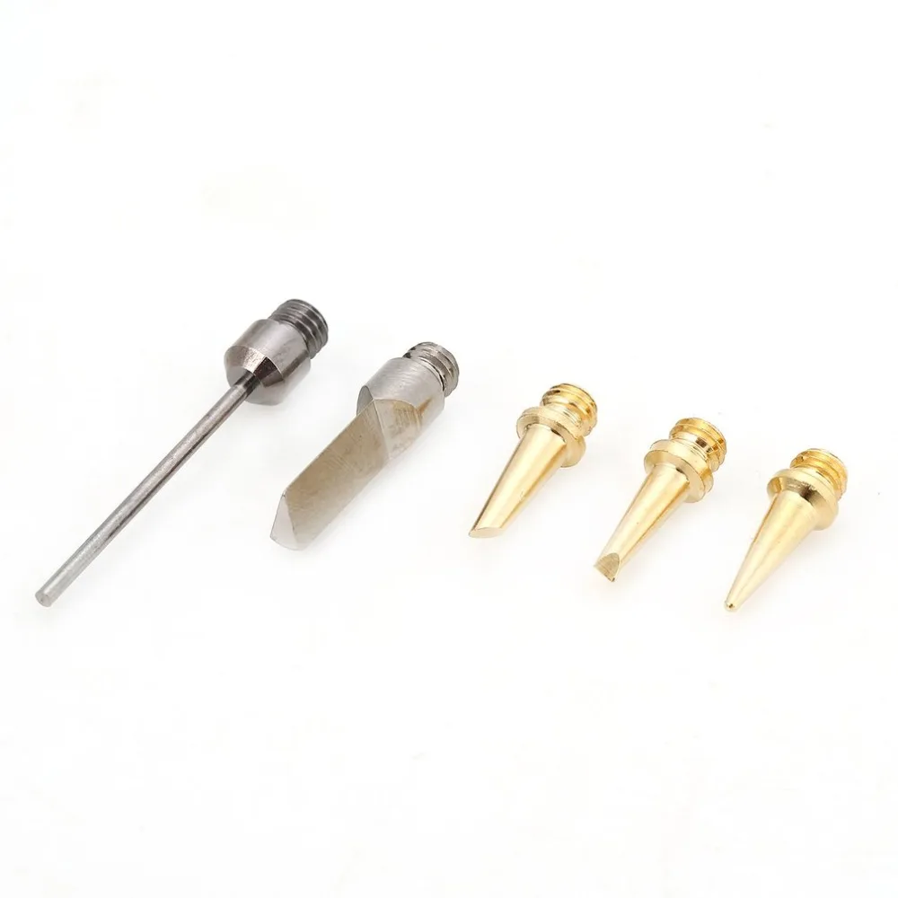 5PCS Aerated Flame Butane Gas Soldering Iron Tips Blow Torch Solder Tip Replacement for Butane Gas Soldering Solder Irons