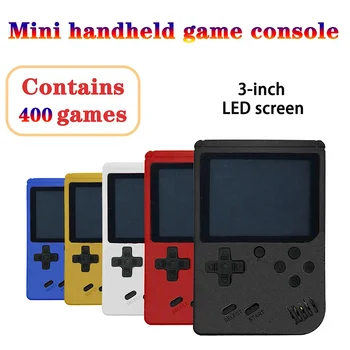 

New Version 3.0 Inch Game Console Two Players Retro Mini Handheld Game Box Console Built In 400 Classic Games For boys gift