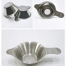 Мелкоячеистый ситечко для заваривания чая из нержавеющей стали, многоразовый фильтр для кофе, коктейля, фильтр для течи чая, сетчатая пряжа, утечка чая, чайник