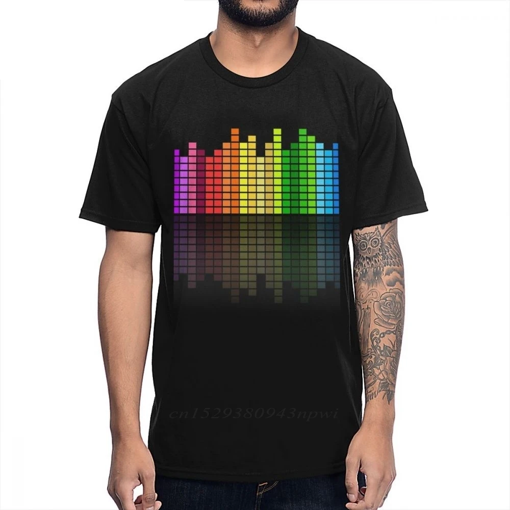 Men DJ Music Equalizer T shirt Fashion 