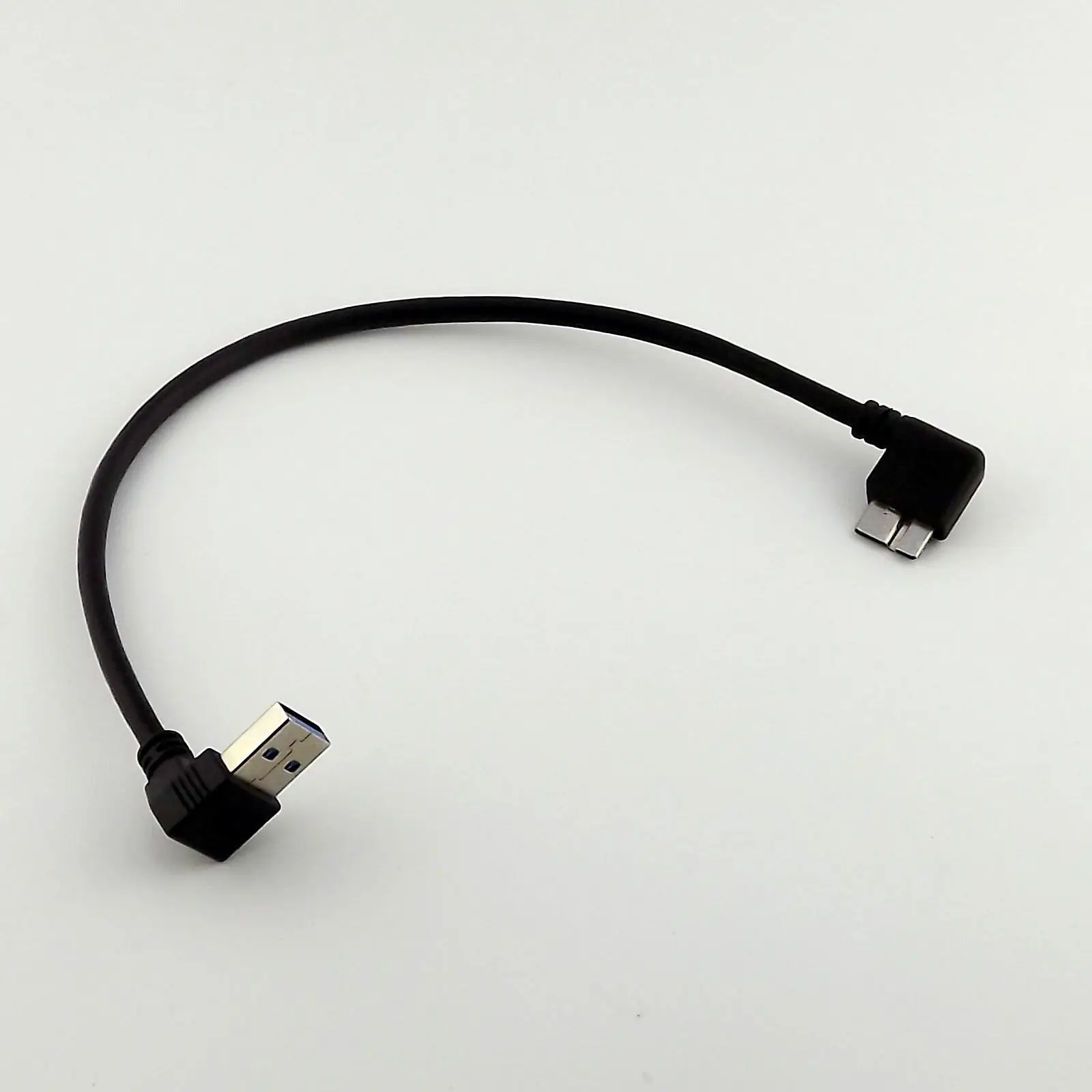 

10pcs USB 3.0 UP 90° Angled Type A Male to Micro Left Angled B Male Data Adapter Cable