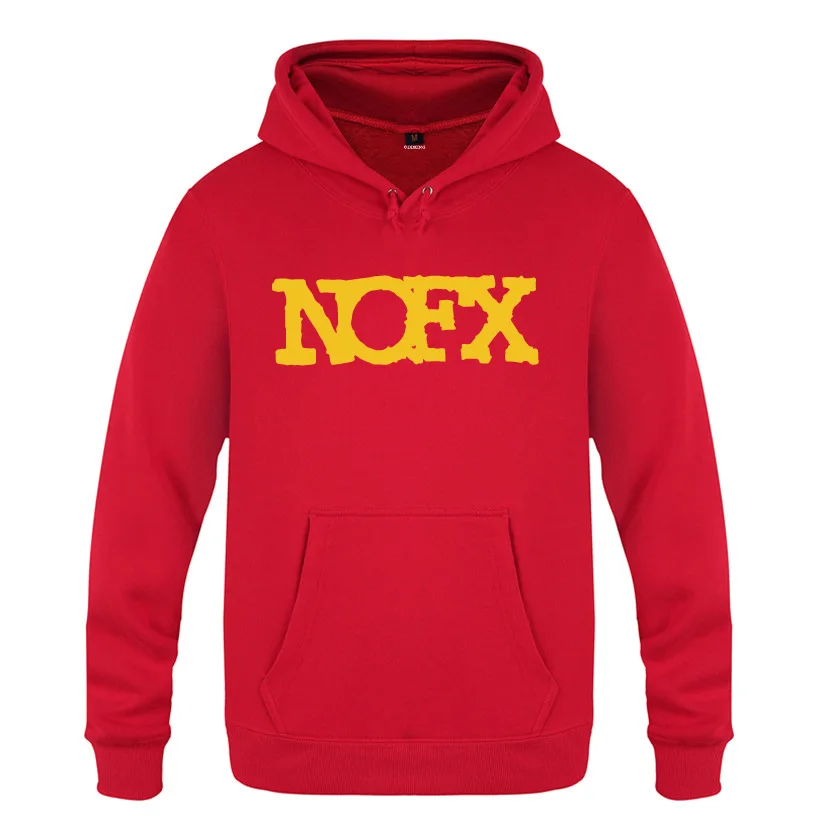 NOFX рок толстовки для любителей музыки Для мужчин Для мужчин с капюшоном пуловер с начёсом Толстовка