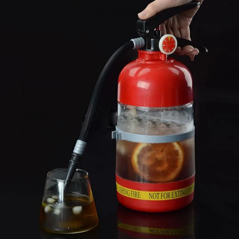 

Creative beer machine bar plasic fire extinguisher shape drink bottle beers machine bartender water dispenser