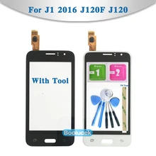 Écran tactile en verre pour Samsung Galaxy J1 4.5 J120F J120, 2016 pouces, haute qualité=