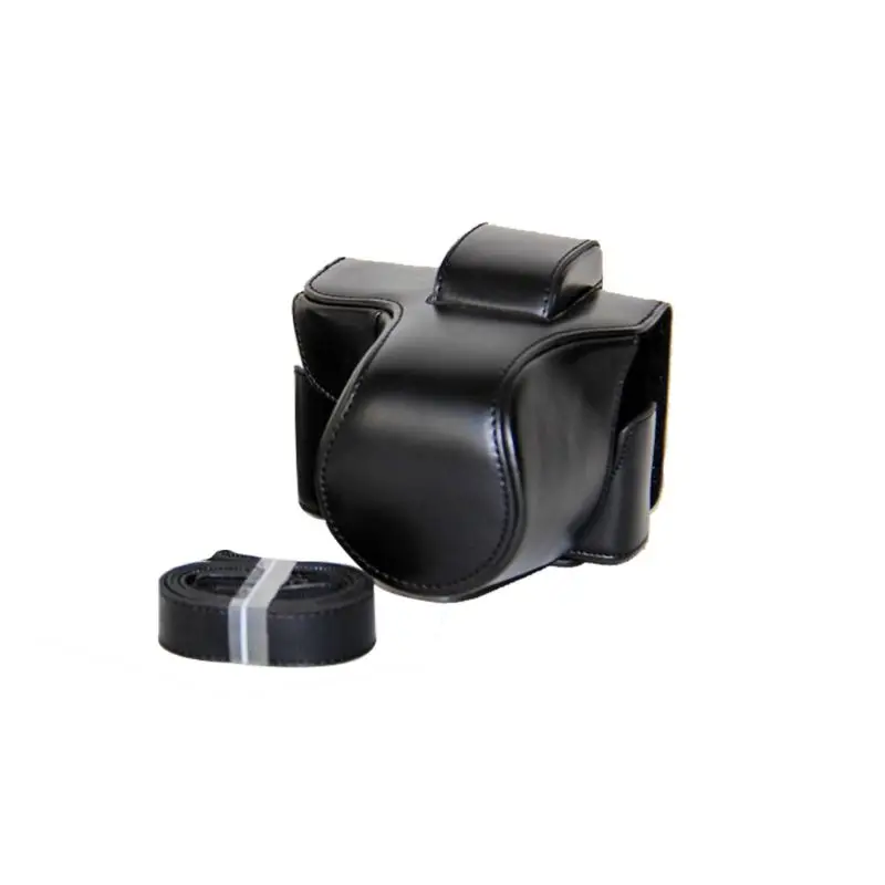 

Anti-Scratch PU Leather Camera Bag Protective Cover Case with Shoulder Strap for Olympus EM10 Mark II Camera Accessories
