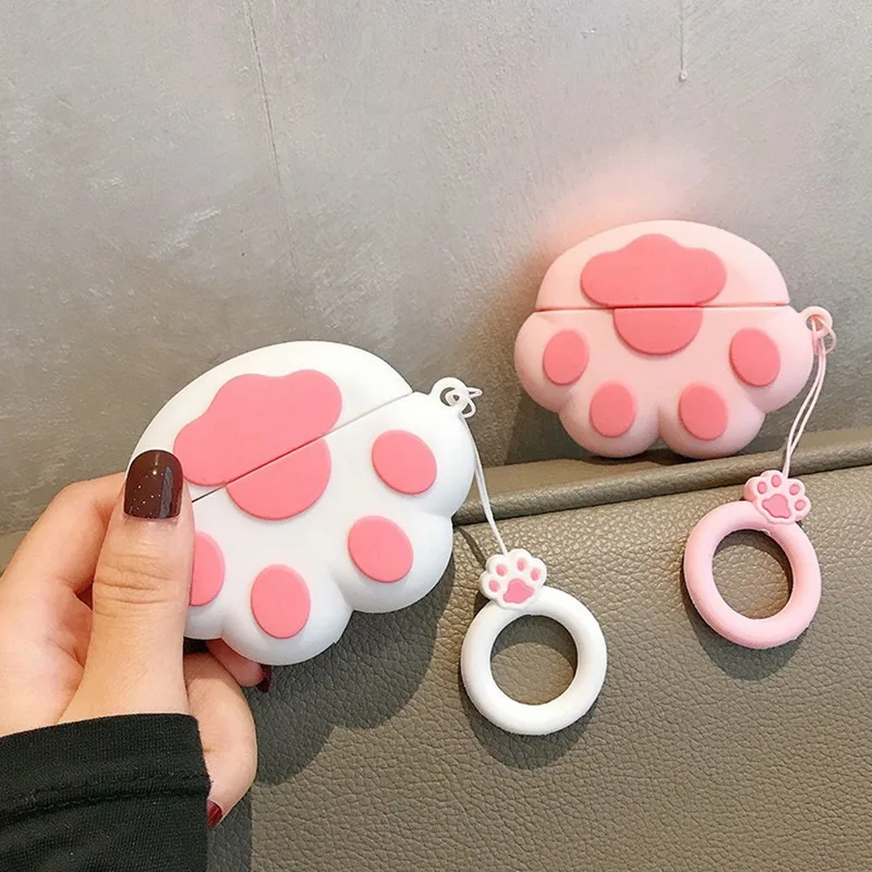 Силиконовый чехол с милыми кошачьими лапами и когтями для Airpods Pro, чехол для новых Airpods 3, беспроводные Bluetooth наушники, сумки для переноски, чехлы