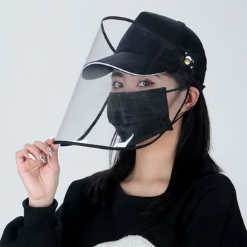 

Outdoor Fisherman Hat Baseball Caps Protective Hat Anti-Spitting Anti-Fog Anti-droplet Windproof Face Cover Cap For Adult Women