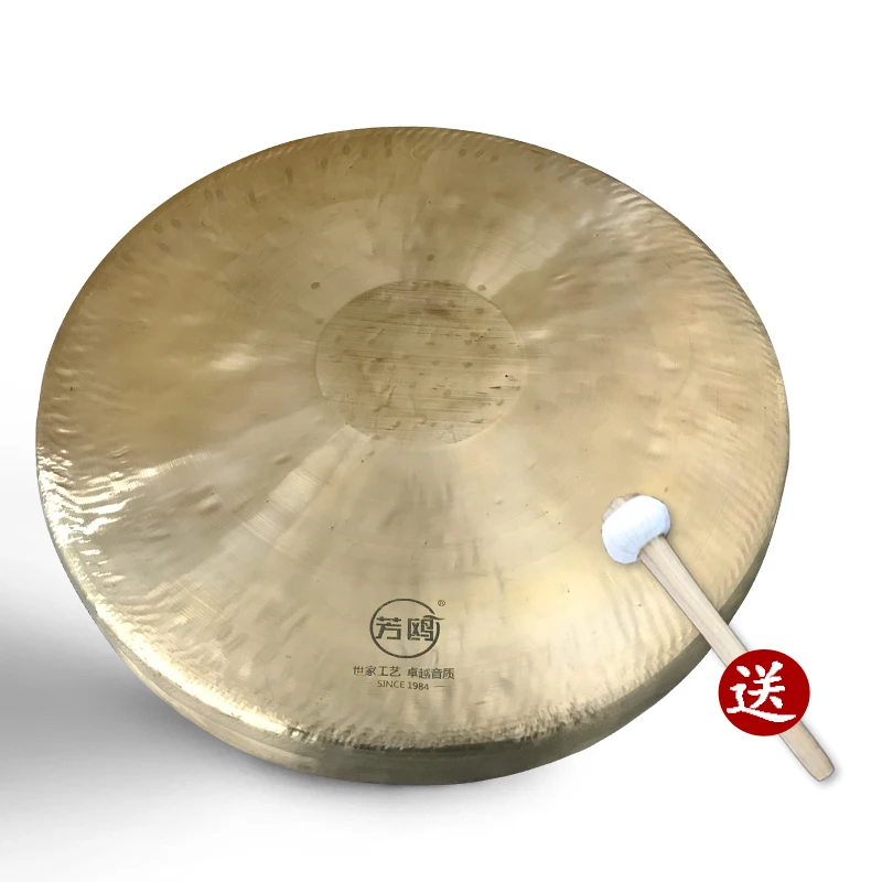 Handmade Chinese Wuhan Copper Se Gong Percussion musical instruments For Celebration rally dragon lion dance gong
