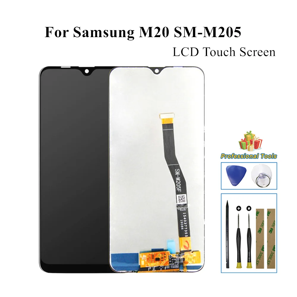 For SAMSUNG Galaxy M20 2019 M205 SM-M205F/DS SM-M205FN/DS SM-M205G/DS SM-M205M/DS LCD Display Touch Screen Digitizer Assembly | Мобильные