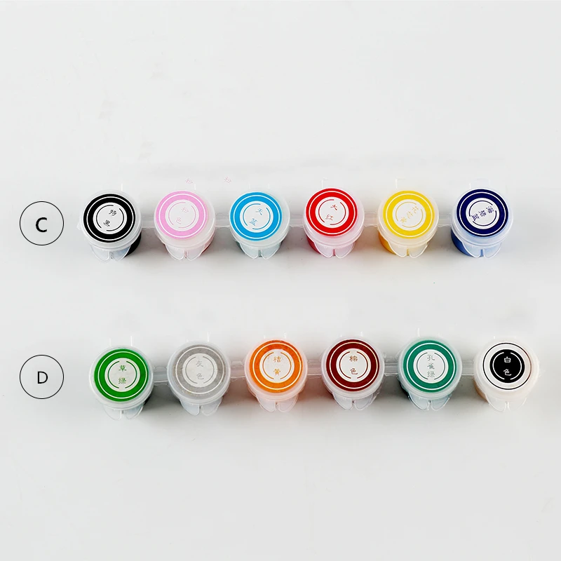 6 Colors Set Ceramic Pigment Art Underglaze Ceramic Painted Medium Temperature Baking Color DIY Graffiti Pigment Set