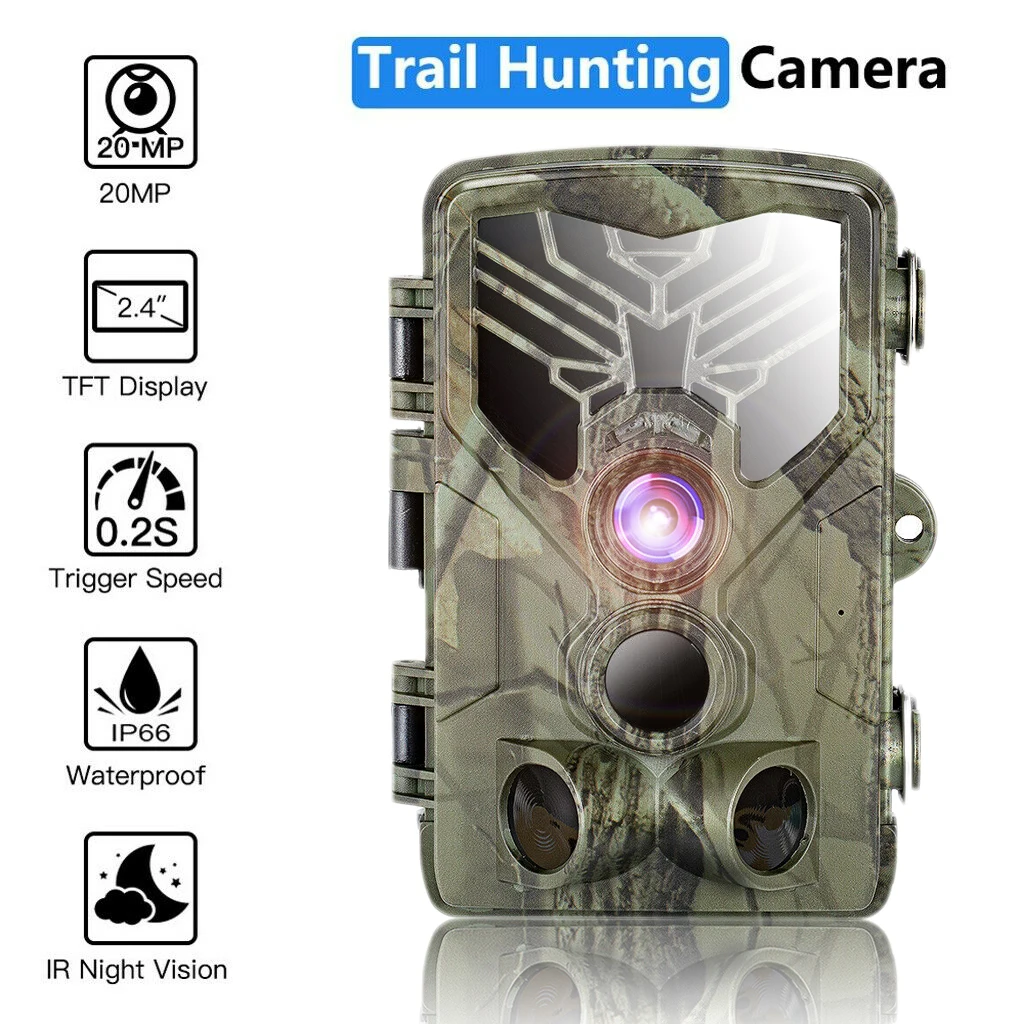 

HC-810A 1080P 20MP HD Hunting Wildlife Camera Scouting Trail Camera Wildview PIR Motion Night Vision Camera Home Safe Game Cam