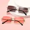 2022 Retro Sunglasses Women Brand Designer Fashion Rimless Gradient Sun Glasses Shades Cutting Lens Ladies Frameless Eyeglasses ► Photo 1/6