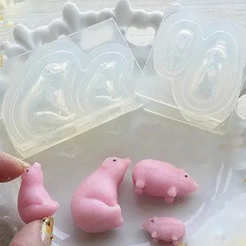 

Cute Mini Size 3D Pet Pig Goldfish Silicone Mold Epoxy Resin Molds Jewelry Tools