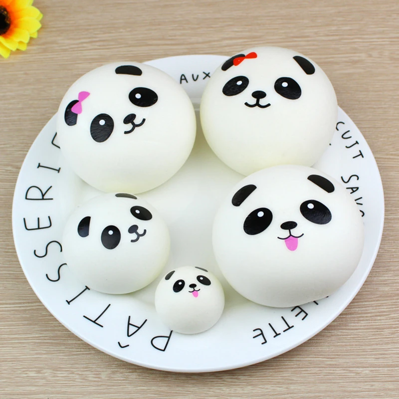 Cute Squishy Venting Ball Joke Toy Squishi Kawaii Simulation Antistress PU Cartoon Panda Squeeze Toys For Children