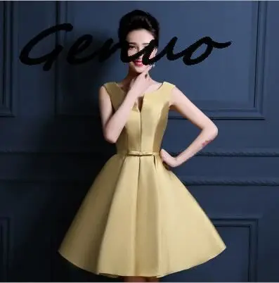 Genuo New Women Summer Sexy V Neck Off Shoulder High Split Dresses Female Backless Stretch Maxi Floor-Length Dress - Цвет: Цвет: желтый