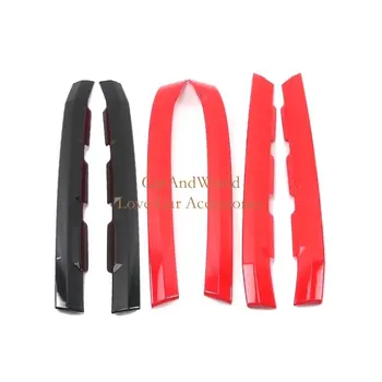 

For Volkswagen VW Teramont Atlas 2017-2019 Front Grilles Lid Strips Cover Grill Bumper Molding Frame Trim Chrome Car Accessories