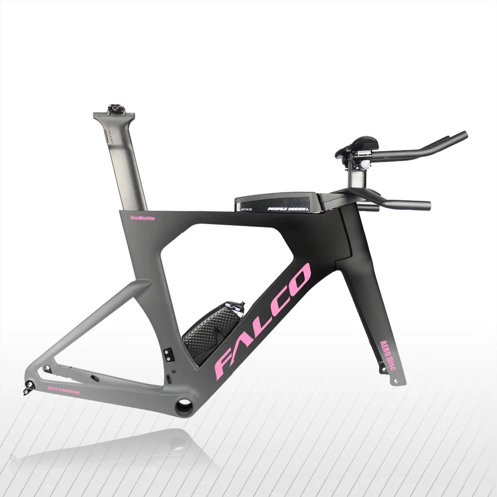 Perfect Falco Carbon TT Bike Frame,Disc brake T700 Full carbon fiber triathlon Bike,high quality Carbon time trial  bicycle Frame 2