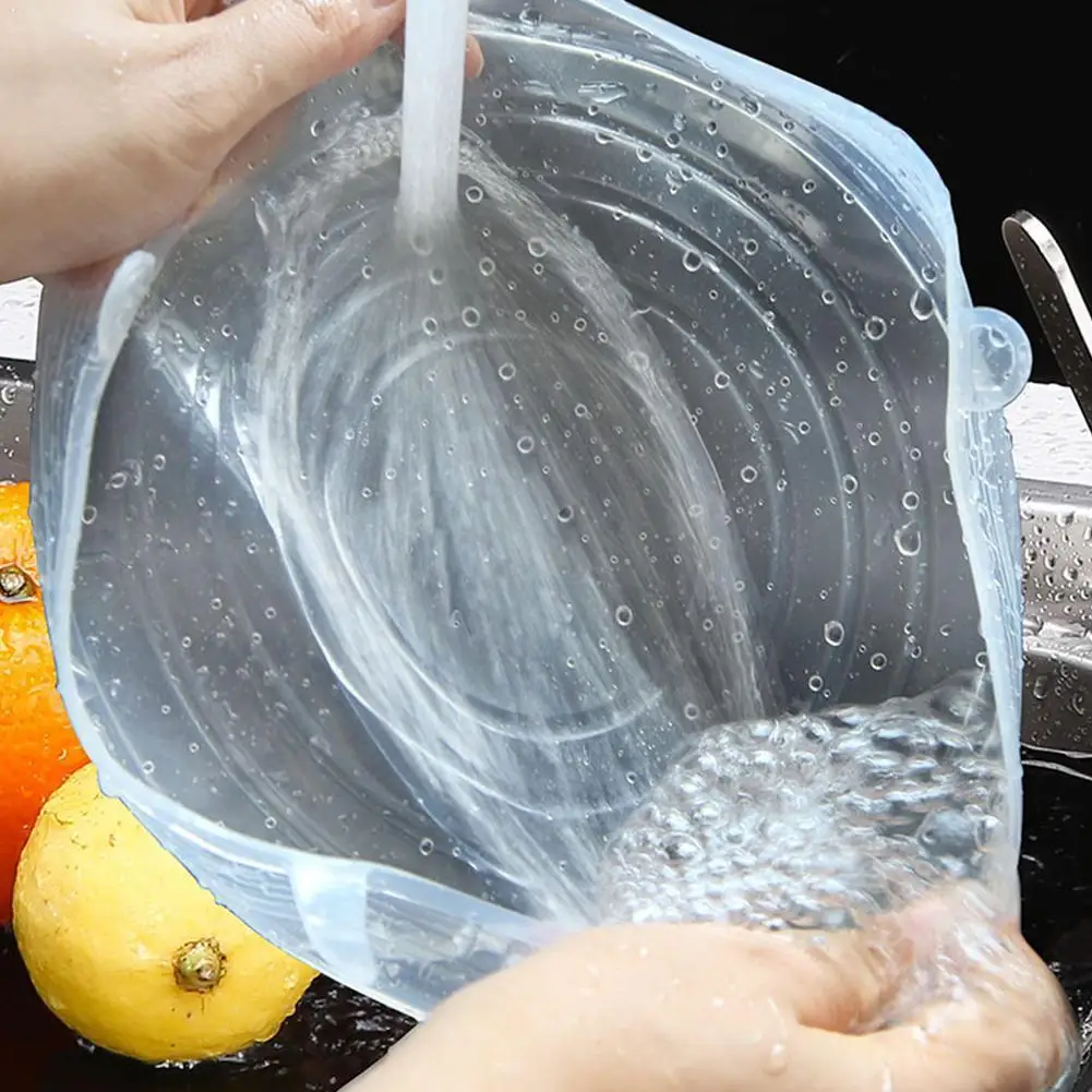 

6/12pcs Silicone Stretch Lids Universal Lid Silicone Pot Food Microwave Cooking Silicone Lid Pan Cover Fresh Bowl Cover Cov A4L6