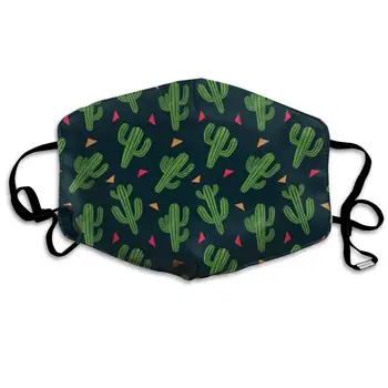

YongColer Cactus Reusable Comfy Breathable Anti Dust Outdoor Half Face Masks Washable Warm Windproof Face Masks for Women Men